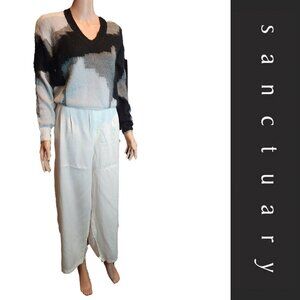 Sanctuary Wide Leg Casual Pants NWOT White 2XL